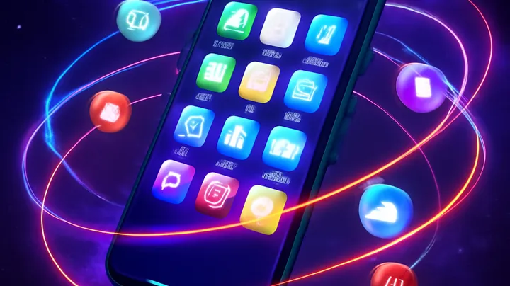 PKTK COM Sleek smartphone floating in space